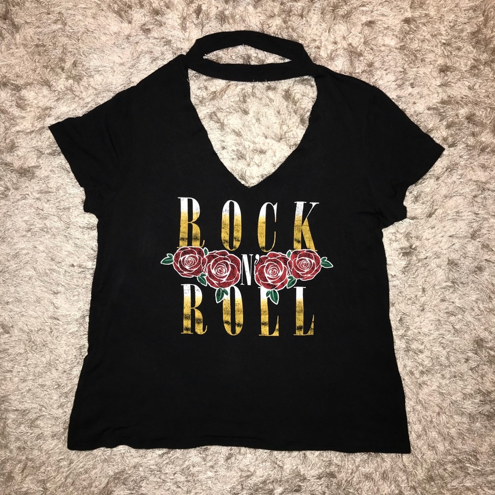 Rock n’Roll choker tee